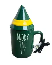 Rae Dunn Buddy The Elf Christmas Mug With Lid Artisan Collection Ceramic Mug