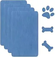 JEYORZY Pack of 4 Fabric Adhesive Patches, Self-Adhesive Fabric Canvas Repair Patches, Self-Adhesive Fabric, Canvas Repair Kit for Sofa, Tent, Furniture, Car Seat, Lounger (Sky Blue)