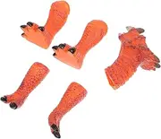 Kisangel 1 Set Dinosaur Hand Puppet Interactive Parent Plaything for Imagination Development Lifelike Design Material for Cosplay and Learning Activities