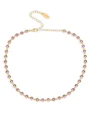 Ettika Bezel-Set Link Necklace, 12-15.5