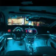 2M Interior Car Wire LED Atmosphere Ice Light Blue Universal Decor Strip Lamp D