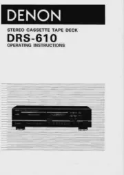 Denon DRS-610 Cassette Tape Deck Player Operating Instruction - USER MANUAL