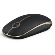 2.4G Slim Mouse Wireless with Nano Receiver Portable Optical Noiseless Mice