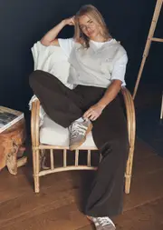 [Lorna Jane] Make Space 2.0 Track Pants in Brown, Size - Medium M Volcano