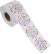 KAILIKETIY 500Pcs Removable Candle Jar Safety Stickers Durable Warning Decals for Candle Containers Self Adhesive Labels with Message for Candle Making Supplies and Wax Melts