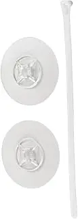 HOUDERCO 2 Sets Transparent Safety Furniture Strap High Stability Flip Fixer for Safety Flame Retardant Furniture Tool Easy Installation for Wardrobe Cabinet Use