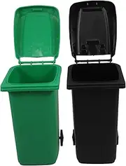 jojofuny Dual Purpose Mini Trash Can Pencil Holder Desk Organizer for Office Home Tiny Recycling Bin Fun Lid for Pen Brush Storage