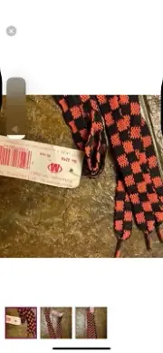 vintage fat laces shoe laces deadstock NEW 80s made in USA RETRO