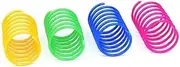 Cat Toy Spring, 4 Pieces Plastic Cat Toy Coil, Coil Springs, Pet Interactive ToyPets Kitten Novelty Gift, ToyCat, Cat Chew Toy, Durability and Professional