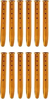 12Pcs Snow and Sand Tent Stakes Pegs Aluminum Alloy U-Shaped Pegs Tent Nails for Camping Hiking Backpacking