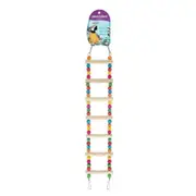 Parrot Wooden Block Ladder Swing Chew Toy 54x10CM Perch Hanging Biting Birds