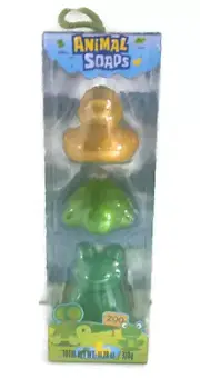 Animal Soaps Gift Set Duck Turtle Frog Childrens Kids Bath Time Fun