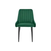 Fremantle Set of 2 Velvet Kitchen Dining Chairs - Emerald - Emerald
