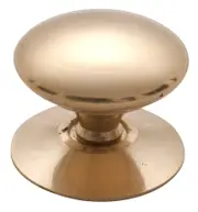 Tradco 3667PB Victorian Cupboard Knob Polished Brass 32mm