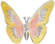 Glitter Butterfly Car Air Vent Clips, Moving Wings,Decorative Dashboard Ornaments, 5 Colours,Set of 5