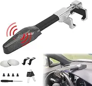 OPSOOPI Steering Wheel Lock with 130db Alarm, Universal Car Security for Truck/Auto/SUV/Van - 2 Keys