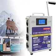 50W Emergency Hand Crank Generator Power Supply,Portable Hand Crank Generator, High Power Emergency USB Generator, AC 220V Output Power: 500W; DC12V Output Power: 240W, Charger for Outdoor Househol