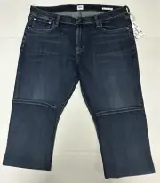 $188 New EDWIN Jace Men's 38 Waist Size Casual Blue Straight Leg Cotton Jeans