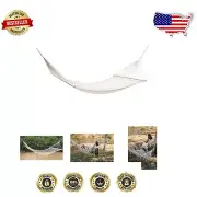 Breathable White Acapulco Hammock for Single Use - 300 lbs Limit - 47"x78"