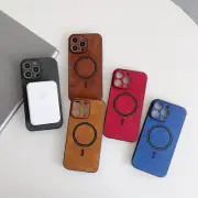 Phone Case For iPhone 15 14 13 Pro Max 12 11 Shockproof Magnetic Leather Cover