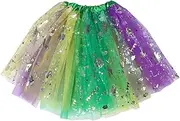 [DEARMAMY] Sparkling Sequin Tutu Skirt for Festival Women's Tulle Party Skirt Elastic Waist for Adults