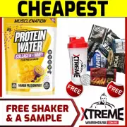 MUSCLE NATION PROTEIN WATER 25 SRVS APPLE BLACKC// COLLAGEN WHEY AMINOS ISOLATE@