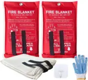 Fire Retardant Blanket XXL 79x79 - Essential for Home Safety & Preparedness