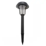 Solar LED Night Light Lamp Lenoxx Outdoor Garden Mosquito Bugs Zapper Killer