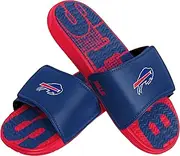[FOCO] NFL New Orleans Saints Mens Sport Shower Gel Slide Flip Flop SandalsSport Shower Gel Slide Flip Flop Sandals, Wordmark, Small (7-8) (FFSSNFCBBLGGEL)