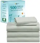 Luxury Split King Bedsheets For Adjustable Bed, 100% Cotton 500 Thread Count,...