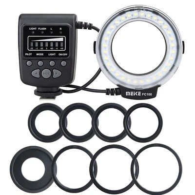 Meike FC-100 FC100 LED Macro Ring Flash Light for Canon Nikon Olympu DSLR Camera