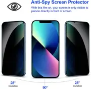 FOR iPhone 12/13,Pro,Max,Mini Anti Spy Private Tempered Glass Screen Protector
