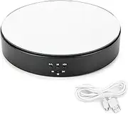 Leadleds Motorized Rotating Display Stand Turn Table, 7.7" Black Mirror Rotation Speed and Angle Adjustable for Photography, Video, Product Display