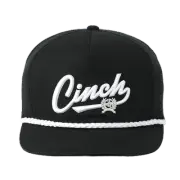 Cinch Men's Flexfit Rope Black Snapback Poplin Golf Hat MCC0600208