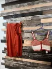 Jason Wu NWT skirt set linen blend crochet top sz 8
