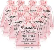 AnyDesign 20Pcs Wedding Hangover Kit Bags Pink Bachelorette Party Favor Hangover Kit Bags Large Drawstring Gift Wrap Bags Survival Recovery Kit Bags for Wedding Bridal Shower Party Favors, 6 x 8 Inch