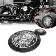 5 Holes Black Skull Derby Timing Timer Cover CNC For Harley Touring FXSB FLHR