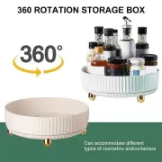 360Rotatable Spice Jar Tray Storage Rack Seasoning Condiment Cosmetic Holder