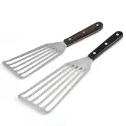 Miu France Set of 2 Small and Large Steel Fish Spatula Slotted Stainless Turner