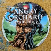 2023 ANGRY ORCHARD HARD CIDER 20"Apple Tree Metal/Tin Tacker Beer Sign Walden NY