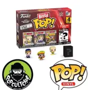 WWE - Dusty, Jerry, Ricky “The Dragon” & Mystery Bitty S2 Pop! Vinyl 4-Pack