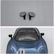 GP47 - Greenhills Black with Silver Wing Mirror Pair for Scalextric Jaguar XJ220-1.32 Scale - NEW