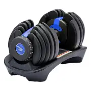 Powertrain 24KG Adjustable Home Gym Dumbbell - Blue