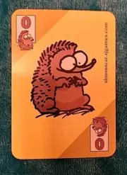 Simon's Card Card Game Hedgehog Promo Card