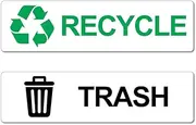 Recycle & Trash Recycle Bin Stickers Decal