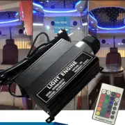 16W RGB LED Fiber Optic Star Ceiling Lights Engine Driver 24RF remote Controller