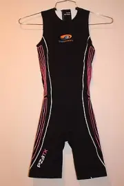 Blueseventy PZ3TX Swimskin Women's Size WS BLACK/PINK/WHITE BS-1403US1 NEW