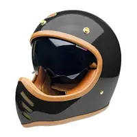 在飛比找蝦皮商城優惠-EVO 安全帽 CA990 內鏡山車帽 鏡面黑 全可拆 羊紋