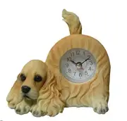 Cocker Spaniel Wagging Tails Dog Clock - 6"W x 5"H