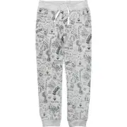 Appaman × Peanuts Sparkle Cloud Jogger Pants Gray Graphic Print Comic Kids Sz 8